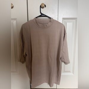 Boohoo Men's Taupe Short Sleeve Tee